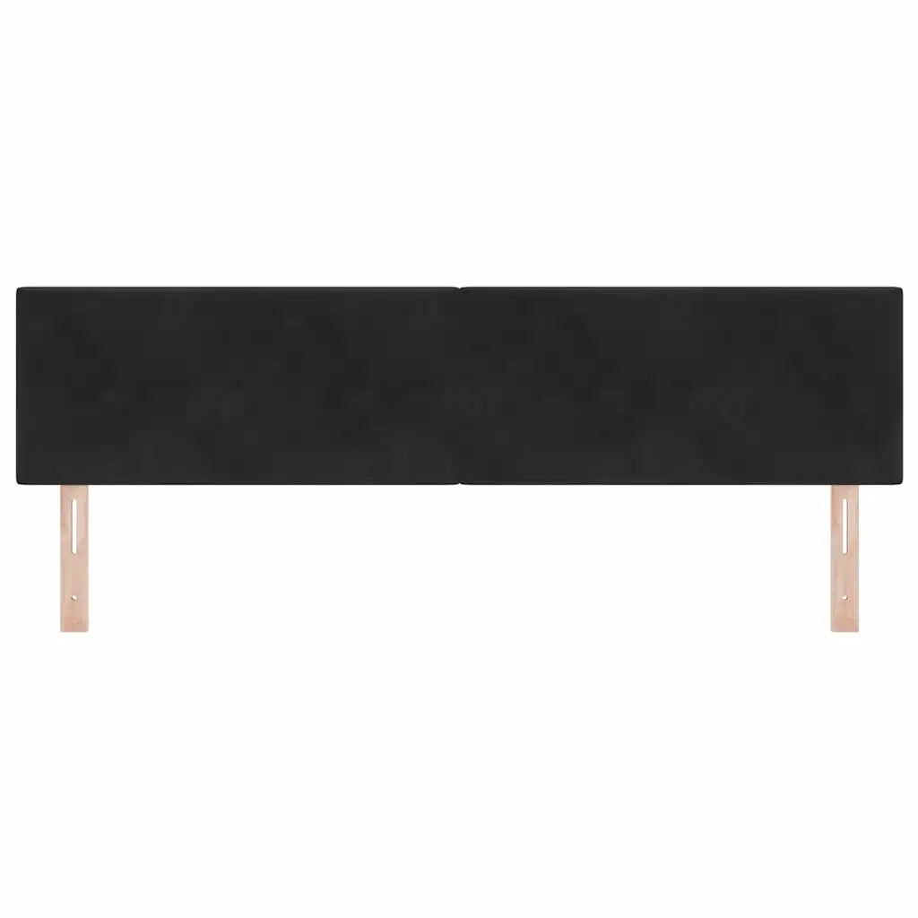 Testiera LED con strisce LED Nero 180 cm Velluto 3338157