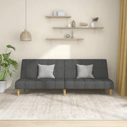 Divano Letto a 2 Posti-Sofa Letto 2 Posti-Daybed Grigio Scuro in Tessuto 882994