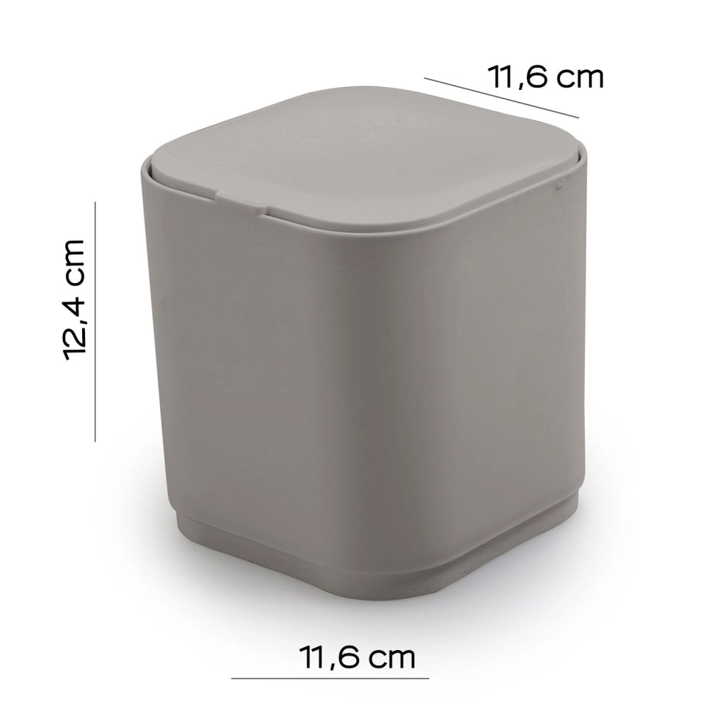 Gettacarte 8 lt d'appoggio in plastica riciclata 6309 Gedy serie SEVENTY Beige