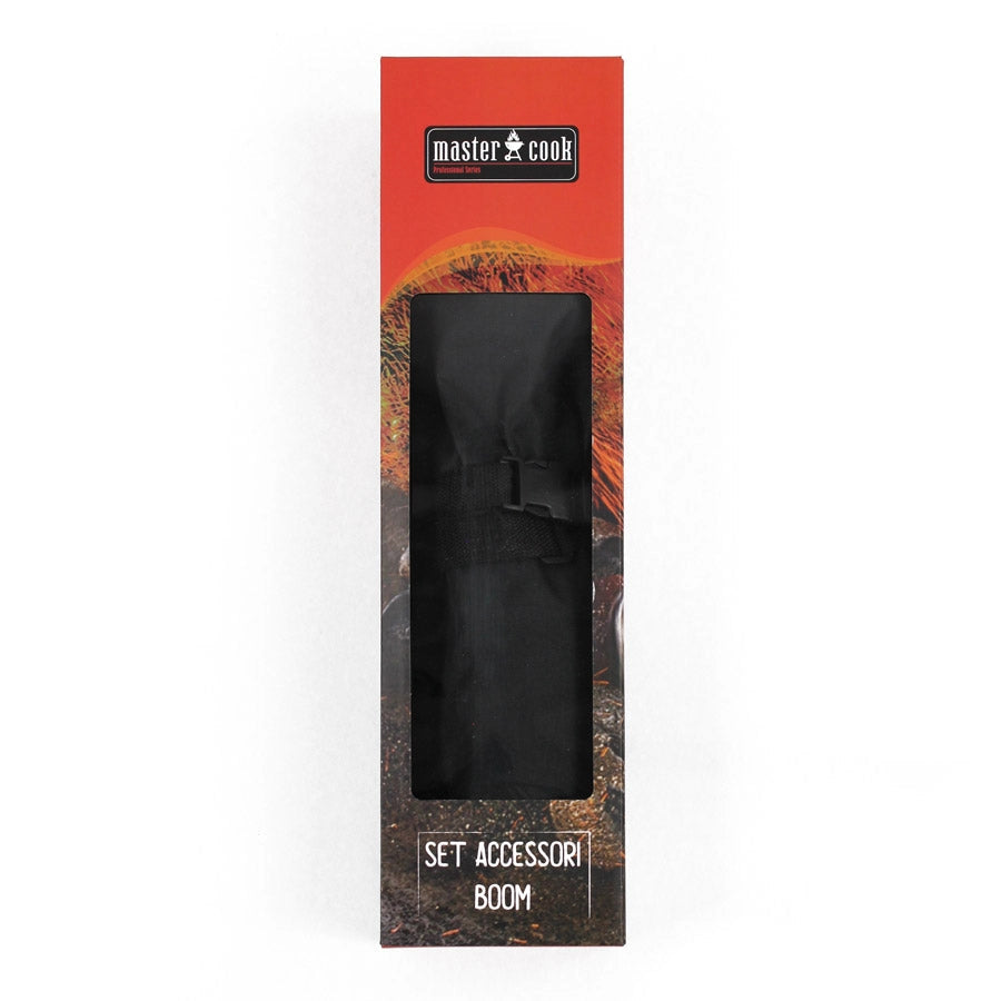 Set 5 Utensili Accessori per  Barbecue con Grembiule e Guanto Master Cook
