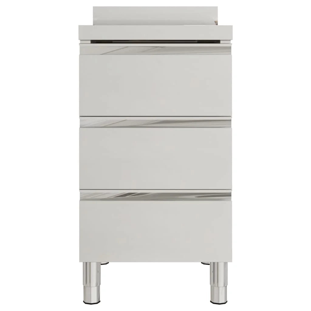 Set di 2 mobili da cucina commerciali con 3 cassetti acciaio inox 02_0000008