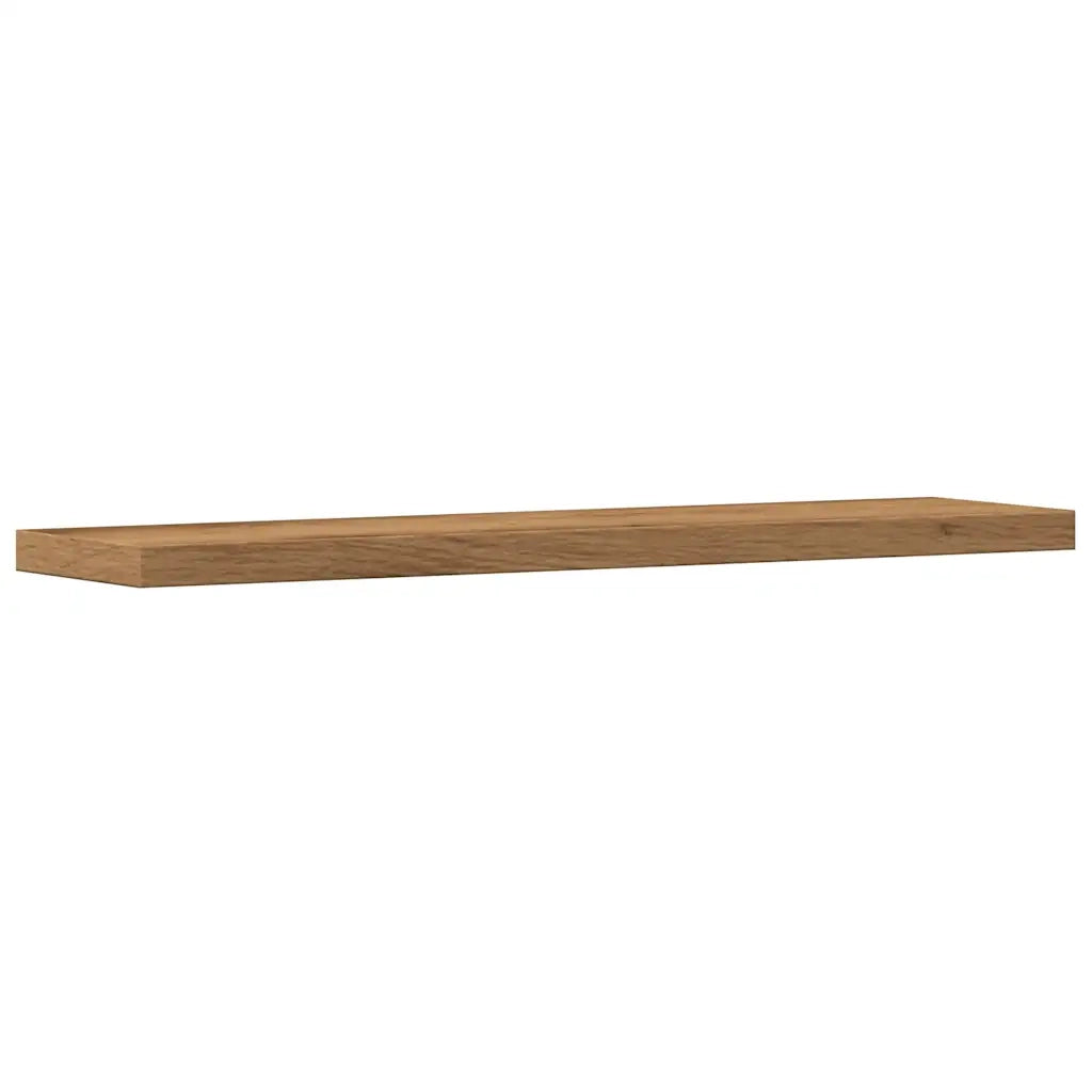 Mensole Parete 4pz Rovere Artigianale 40x10x1,5cm in Truciolato