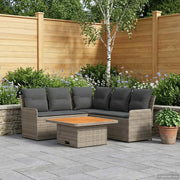 Set di Mobili 4 pcs Grigio e Grigio Scuro Rattan in PE 3422176