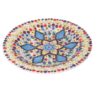 Centrotavola da Cucina Ø40xh4 cm in Ceramica Multicolor