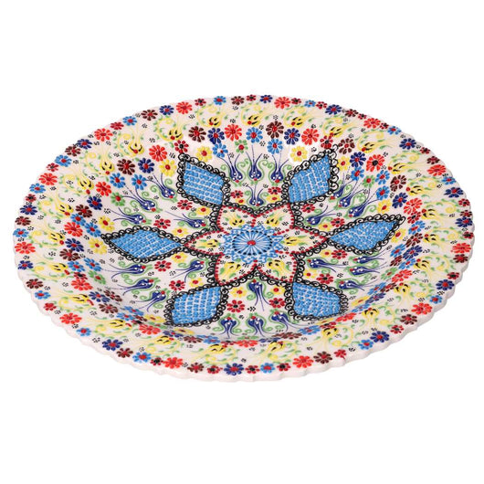 Centrotavola da Cucina Ø40xh4 cm in Ceramica Multicolor