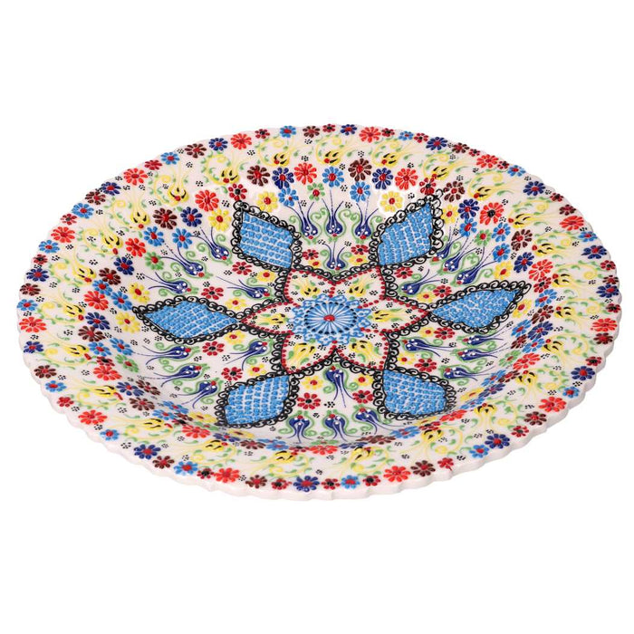 Centrotavola da Cucina Ø40xh4 cm in Ceramica Multicolor