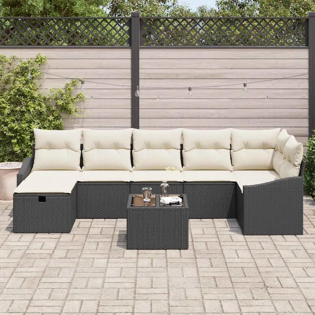 Set di divani con cuscino 7 pcs polyrattan