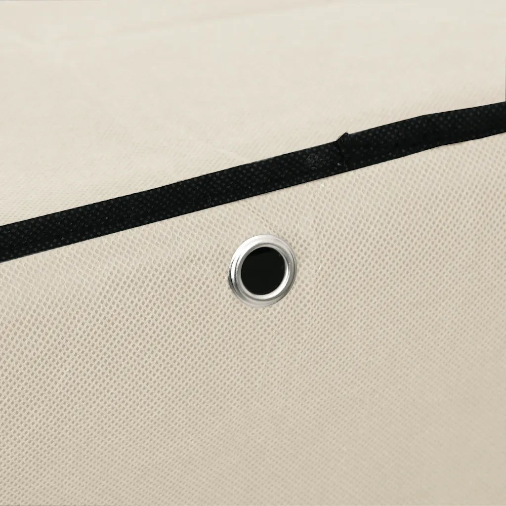 Scarpiera Crema 60x30x166 cm Tessuto 337260