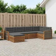 Set di divani da esterno 6 pz Naturale e Antracite 3383560