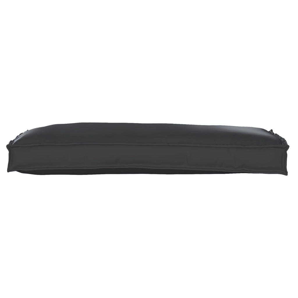 Cuscino per Pallet per Panca Nero 100x40x8 cm Tessuto Oxford