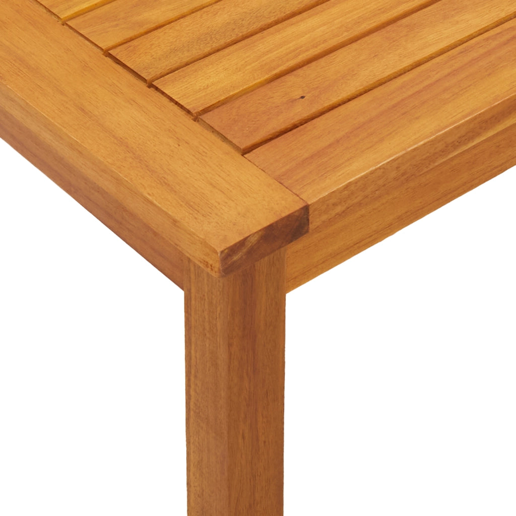 Tavolino  75x40x38 cm in legno massello di acacia