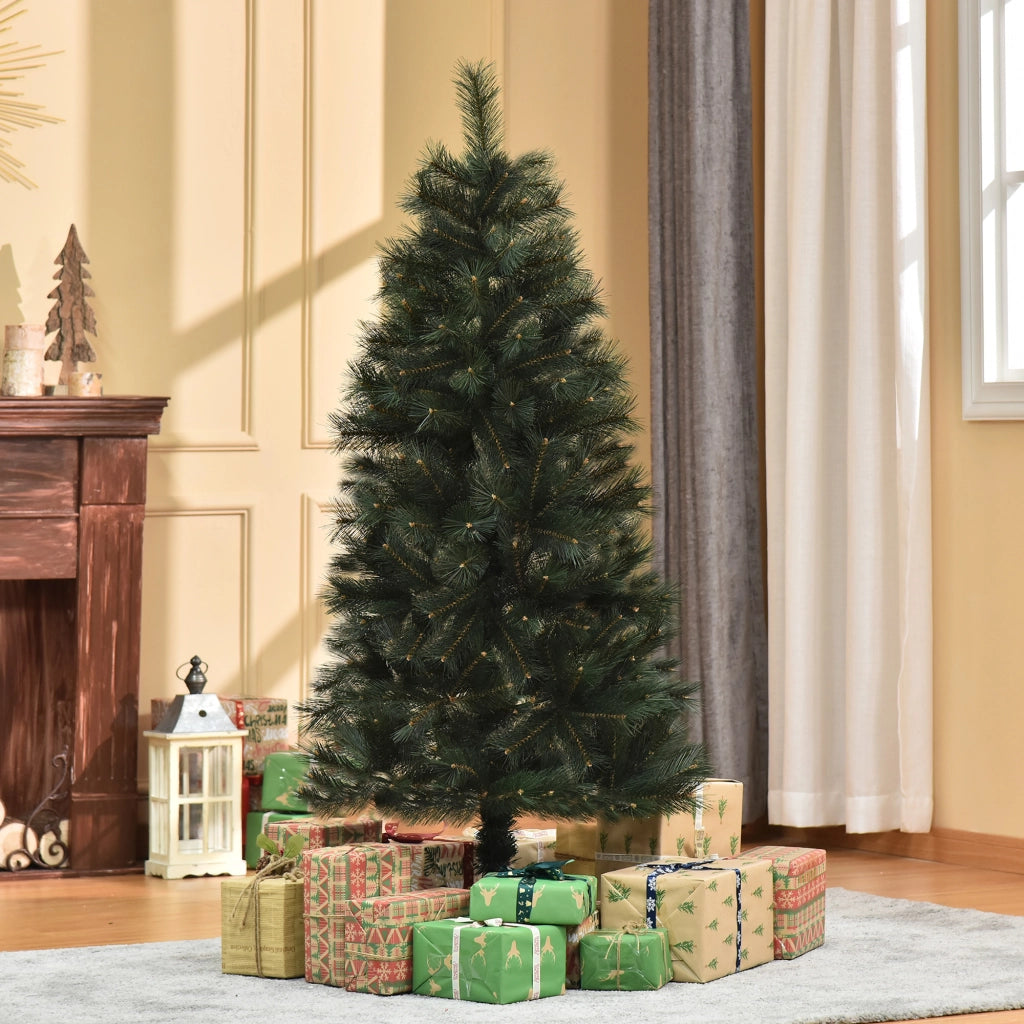 Albero di Natale Artificiale 150 cm ¨C zephmum ¨C Verde con Base Pieghevole in Acciaio