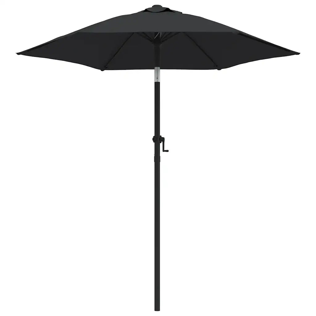 Ombrellone-Ombrello da giardino Nero 200x224 cm in Alluminio