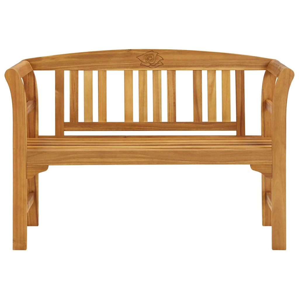Panchina da Giardino | Panca da Giardino 114 cm in Legno Massello di Acacia