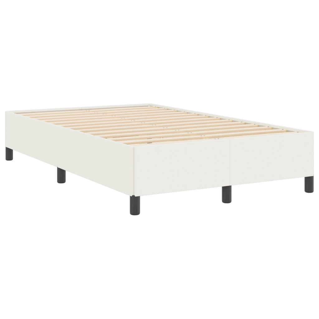 Struttura Letto Crema 120x190 cm in Tessuto A Coste