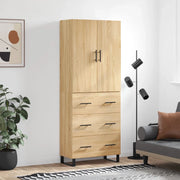 Credenza Rovere Sonoma 69,5x34x180 cm in Legno Multistrato 3195870
