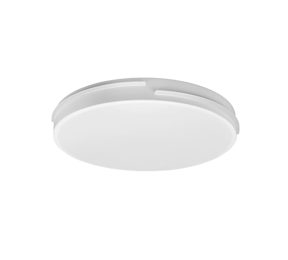 Plafoniera LED, metallo, bianco opaco, 40x5,3x40 cm, Tacoma