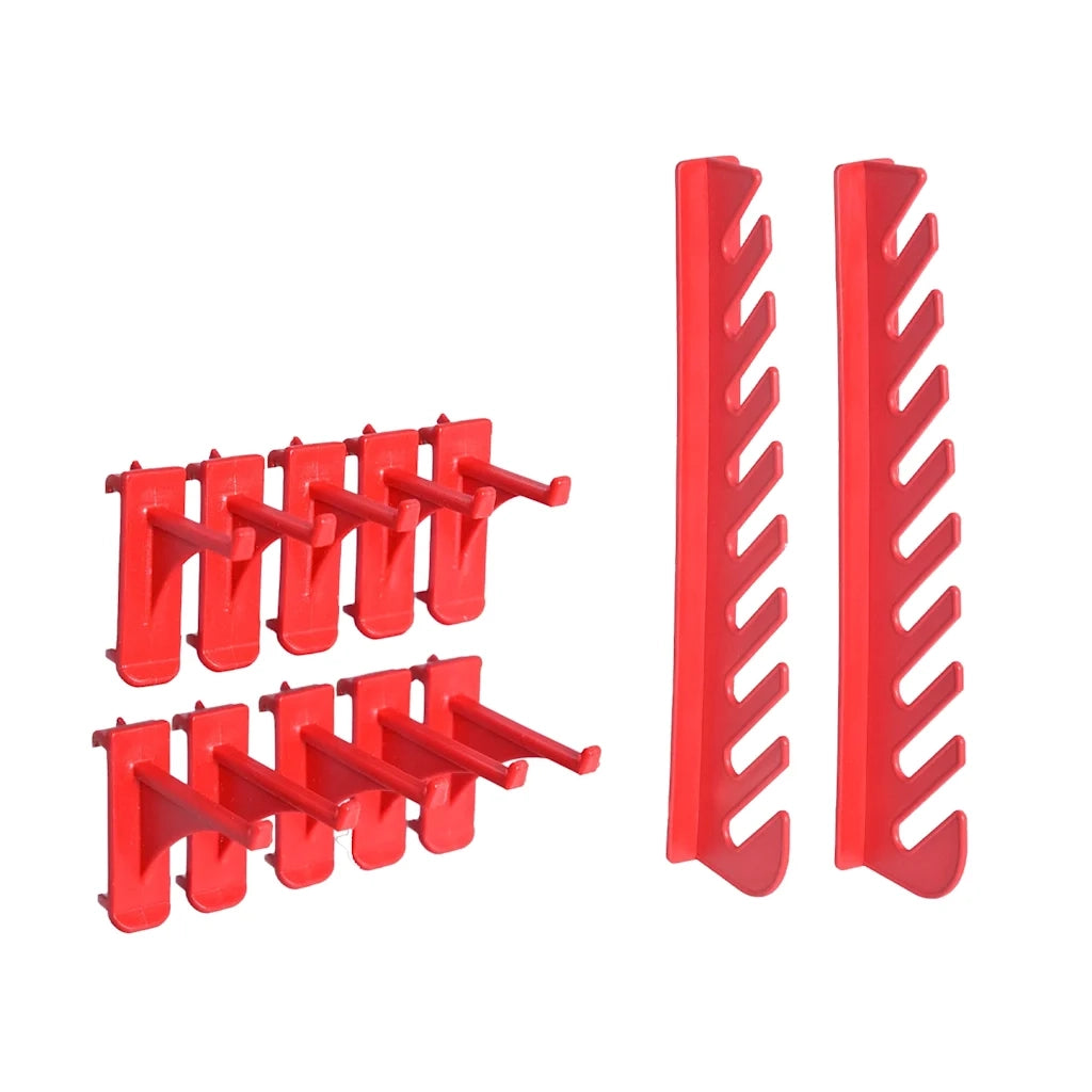Kit Contenitori 103 pz con Pannelli a Parete Rosso e Nero CFW6309488