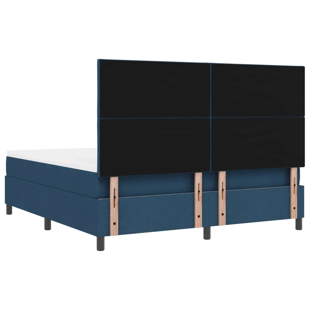Letto a molle con strisce LED Blu 180 x 200 cm Tessuto 3342969
