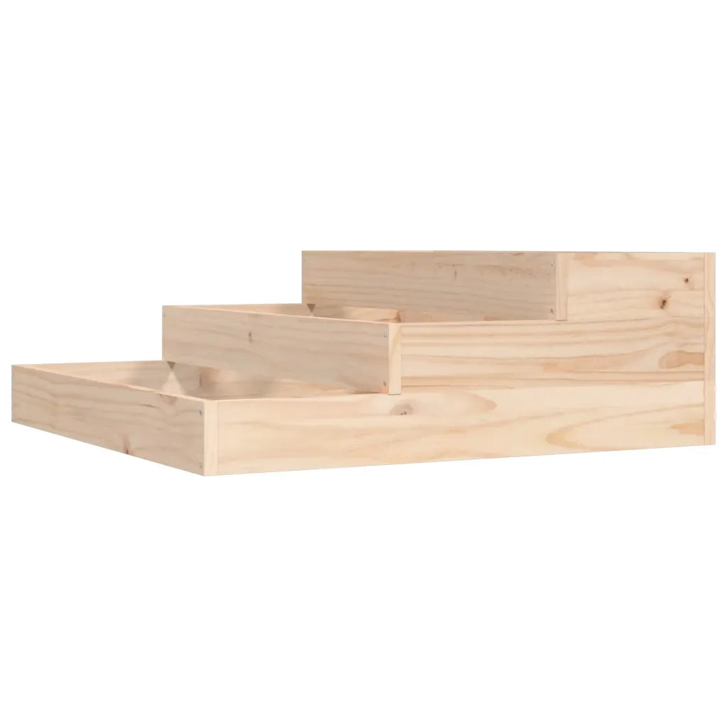 Fioriera | Cassetta per fiori | Vaso 78x78x27 cm in Legno Massello di Pino