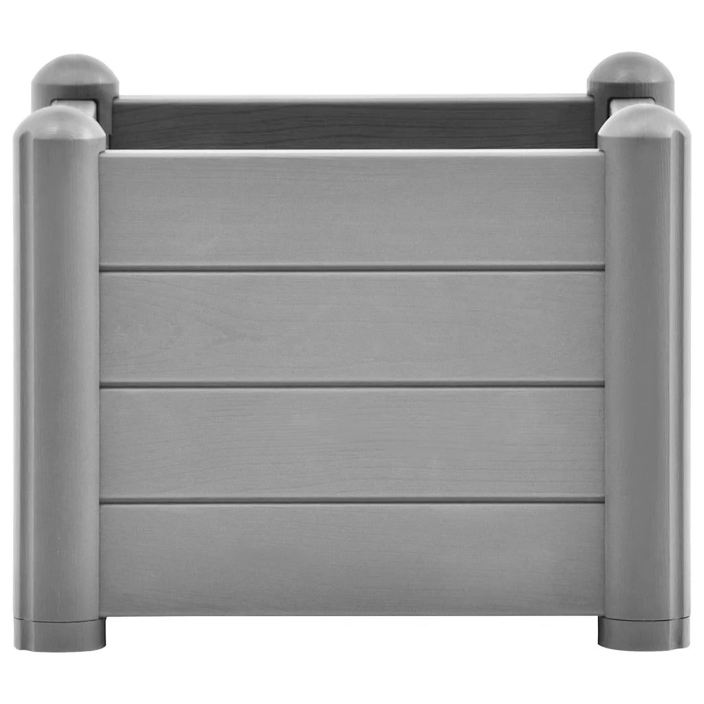 Letto Rialzato da Giardino in PP Grigio Pietra 43x43x35 cm 317579
