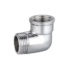 GOMITO A 90  ° MF IN OTTONE CROMO IBP- 3/4 -CONF- FAIDF- pezzi 1