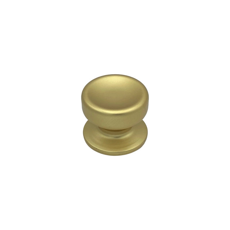 Pomolo fisso per porta SAGUATTI 174/70FB in alluminio oro satinato