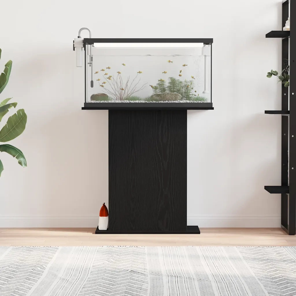 Supporto per acquario in rovere nero 75x36x72,5 cm in legno ingegnerizzato CFW7710645