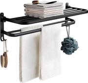 Supporto asciugamano, senza foratura, pieghevole, supporto asciugamano ospite, bagno, supporto asciugamano a muro, supporto asciugamano bagno, supporto asciugamano