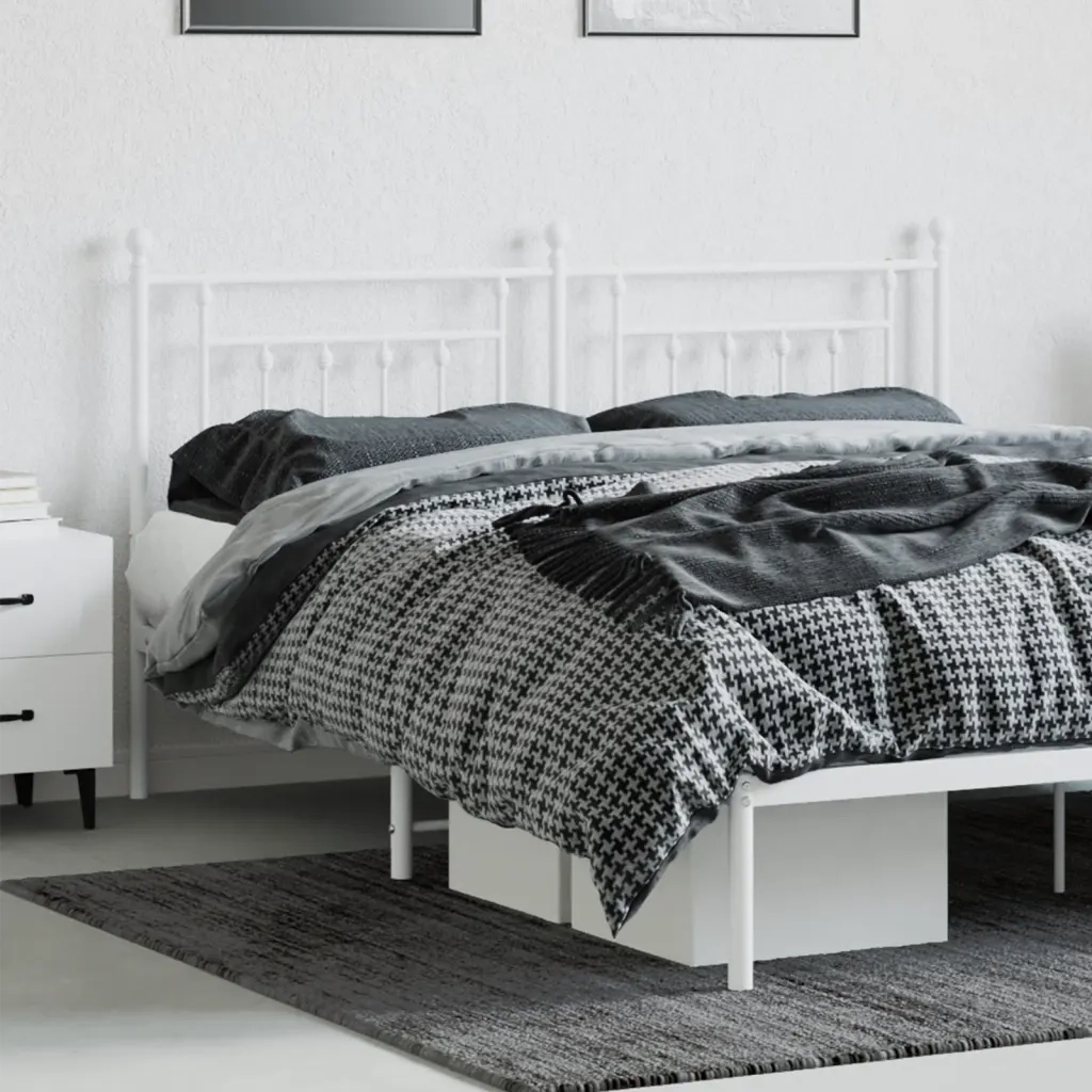 Testiera di Ricambio in Metallo Bianco 160 cm 353621