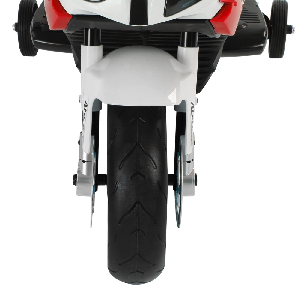 EasyComfort Moto Elettrica per Bambini 3-8 Anni con Licenza BMW, Batteria 12V, Rotelle e Luci, 110x47x69 cm