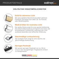 3in1 Riflettore Halfpipe, concavo 150x60