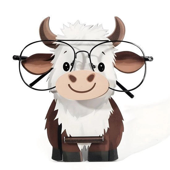 Supporto per Occhiali con Motivo Animale - Supporto per Occhiali da Vista - Accessorio per Organizzazione - Materiale in Legno Sostenibile - Progetto Compatto - Decorazione per la Casa - Supporto per Occhiali