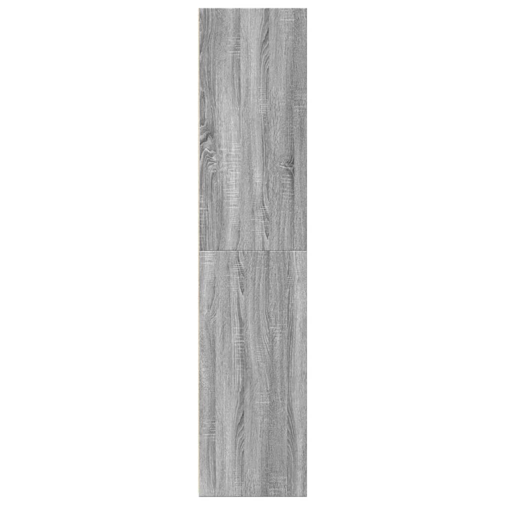 Buffet credenza cassettiera armadio mobile contenitore organizer cucina soggiorno salotto rovere Sonoma alto 30 x 41 x 185 cm legno ingegnerizzato grigio 02_0035169