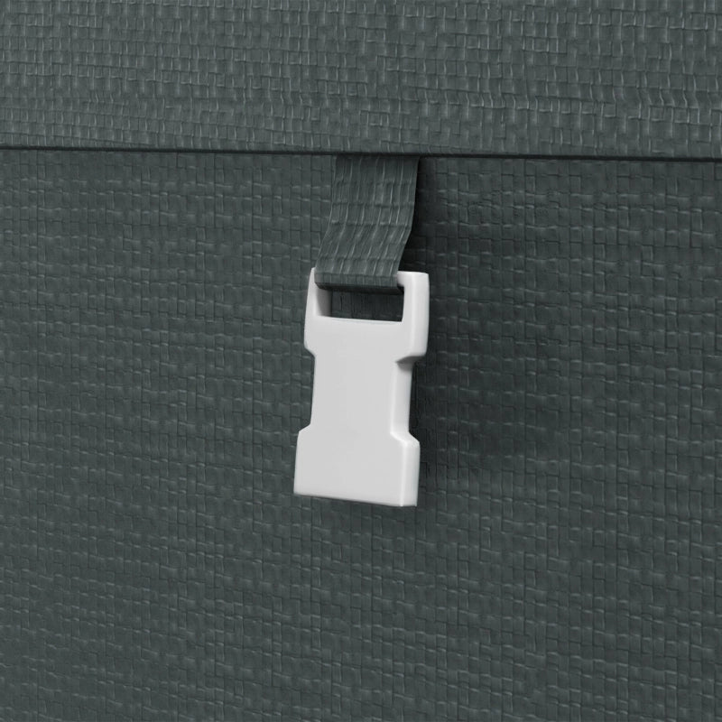 RIMESSA DA GIARDINO 120x179x165 cm Acciaio Grigio Scuro