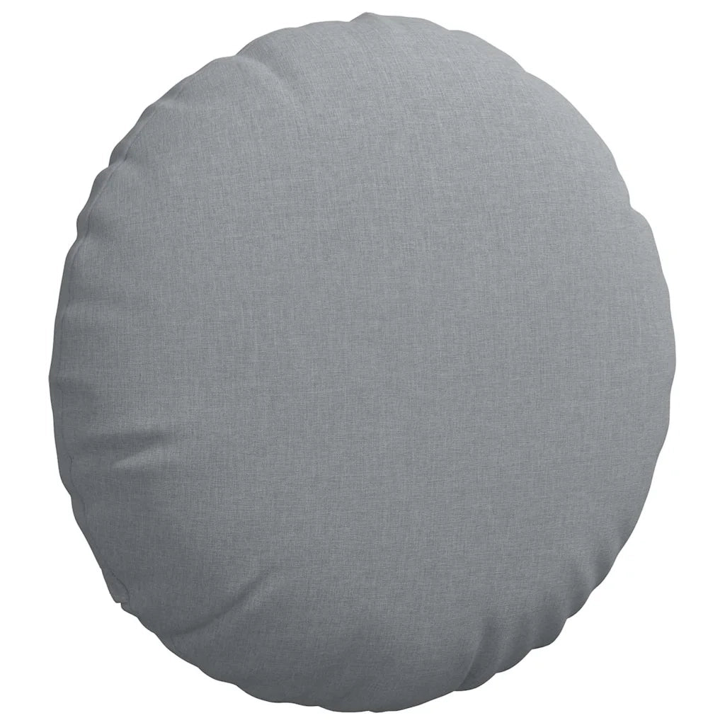 Cuscini per Seduta 2 pcs Grigio chiaro Ø80 x 29 cm Tessuto