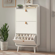 Scarpiera Slim con Ante Ribaltabili e Ripiani ¨C MINIMAL ¨C Bianco