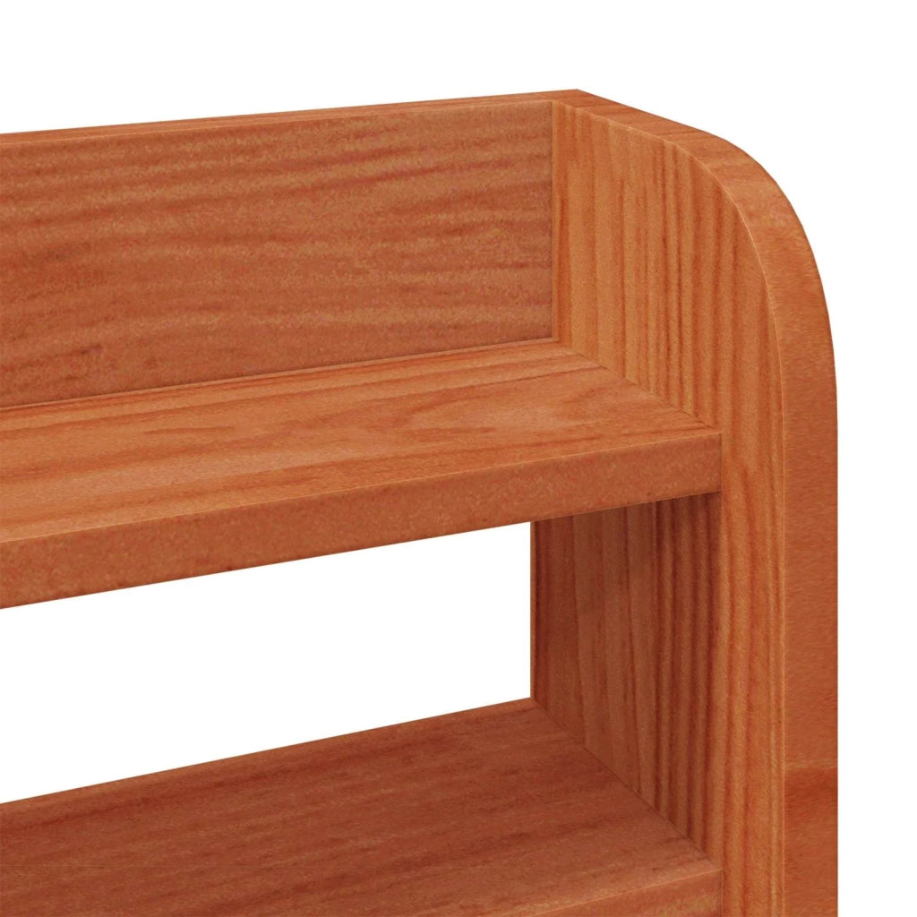 Struttura del letto Marrone cerato Legno di Pino Massello
