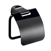 Portarotolo coperto da muro in acciaio inox e Cromall ST25 Gedy serie STELVIO Nero Opaco