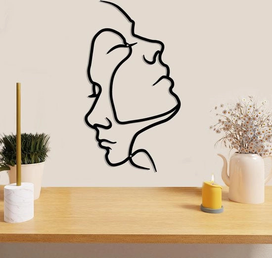 Decorazione da Parete Moderna Astratta in Metallo per Camera da Letto e Salotto