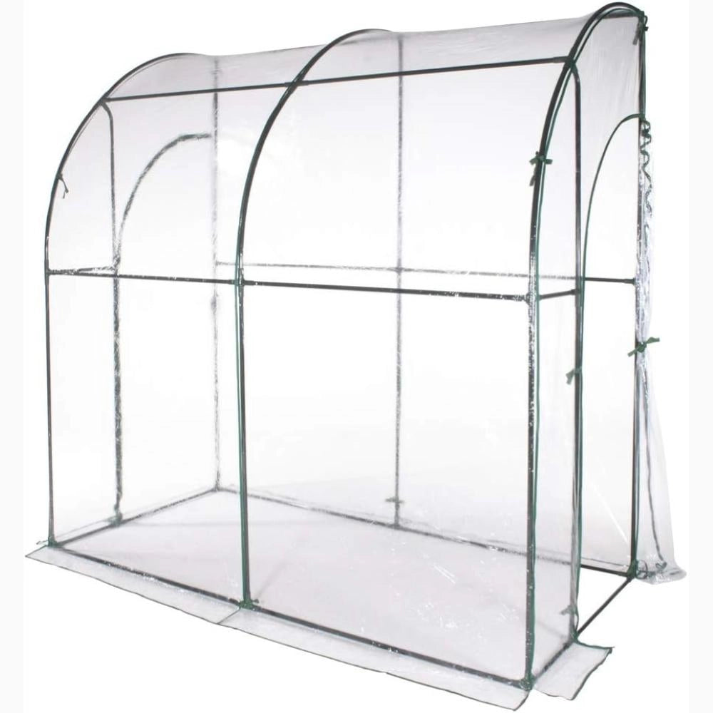 Serra da Giardino a Parete Senza Ripiani con copertura in PVC impermeabile 200x100x210H cm