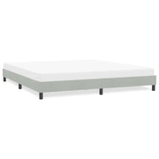 Giroletto senza Materasso Grigio Chiaro 180x210 cm Velluto 4101367
