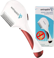 Eliminatore elettrico di pidocchi e nodi - Effetto elettrico ottimale - Cura professionale dei capelli - Bianco Rosso