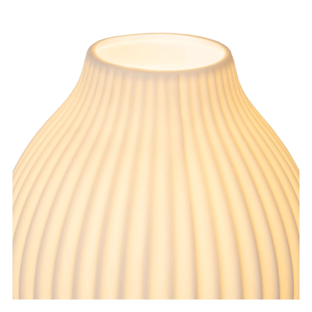 Lampada da tavolo in porcellana glamour bianca 40cm E14 Lucide