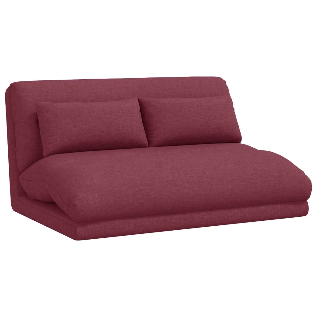 Sedia da Pavimento Rosso Vino 110 x 82 x 55 cm Tessuto 42028205