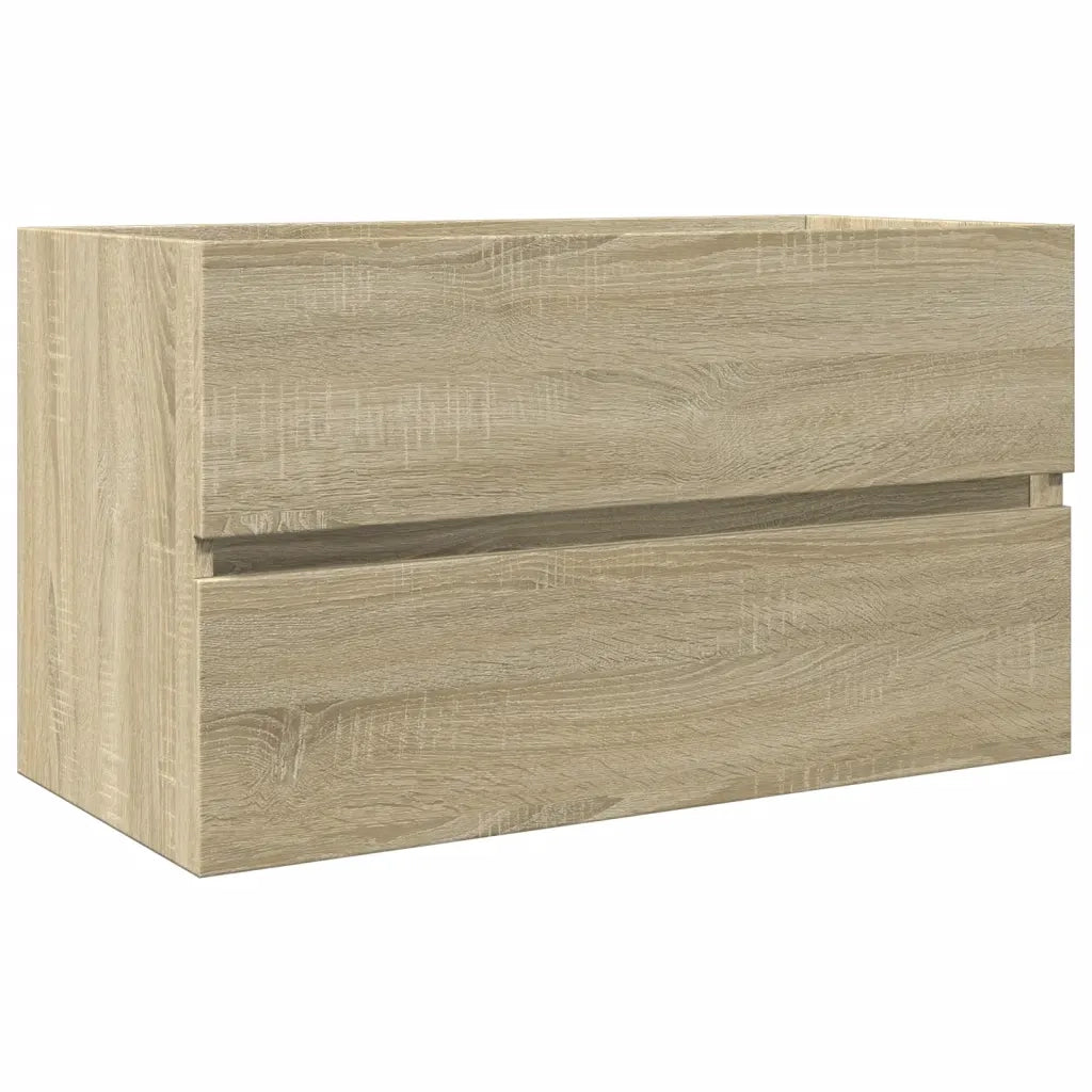 Mobile Lavabo Rovere Sonoma 80x38,5x45 cm in Legno Multistrato 849637