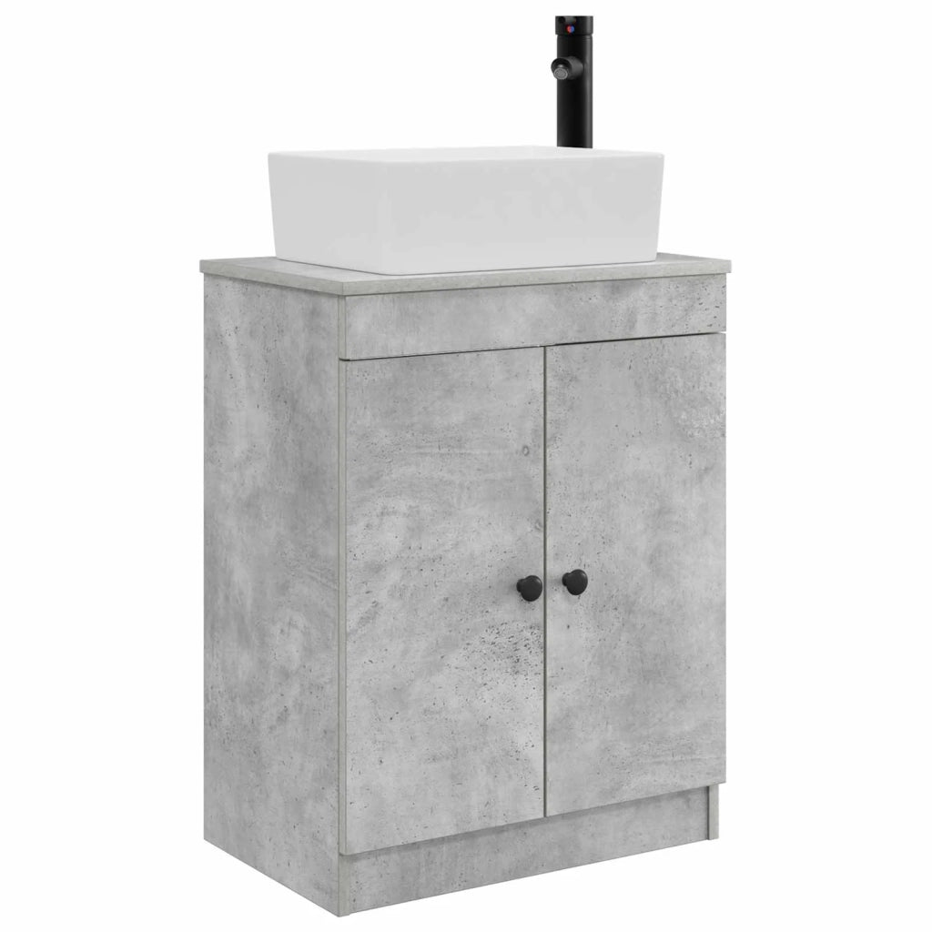 Mobile da bagno con lavabo Grigio Cemento 54 x 35 x 83 cm 890133