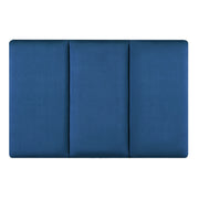 Set di 3 cuscini da parete in velluto 60 x 30 cm blu navy 03_0010623