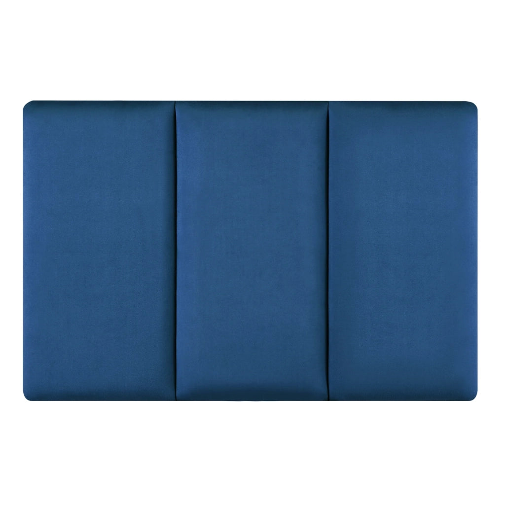 Set di 3 cuscini da parete in velluto 60 x 30 cm blu navy 03_0010623