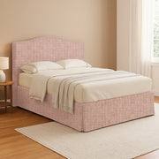 Morley, Letto Matrimoniale Sfoderabile Made in Italy, Rosa